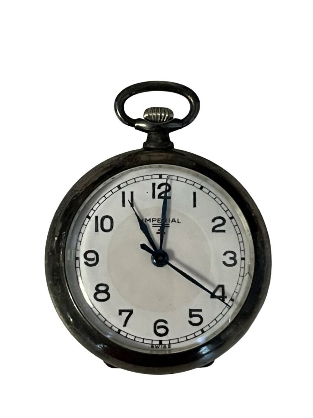 Vintage Imperial Swiss Sterling Silver Pocket Watch 0.925 Mechanical 1.5